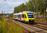   Der VT 265 (95 80 0648 165-8 D-HEB /95 80 0648 665-7 D-HEB), ein Alstom Coradia LINT 41 der HLB Hessenbahn GmbH, fährt am 24.07.2020 als RB 93 Rothaarbahn (Bad Berleburg - Kreuztal - Siegen Hbf