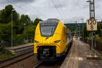 Nun sind die HLB SIEMENS Mireo Plus B wohl schon im Planbetrieb: Der HLB 563 801 / 563 901 (94 80 0563 801-0 D-HEB / 94 80 0563 901-8 D-HEB), ein zweiteiliger Hybridtriebzug (E/Akku) der BR 563 vom