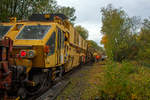   Die Plasser & Theurer Bettungsreinigungsmaschine RM 95-800 W der MGW Gleis- und Weichenbau-Gesellschaft mbH & Co.