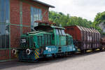 Die ex RAG 290, ex RAG E 490, ex Rheinstahl Bergbau AG E 10,  am 05 Juni 2011 im LWL-Industriemuseum Henrichshütte in Hattingen.