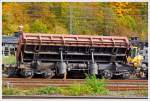 Drehgestell-Sch�ttgutkippwagen der Gattung Fas  aus polnischer Herstellung vom Typ Dumpcar - 418V (37 80 RIV 6738 219-2 D-GBM) der GBM Wiebe (GBM Nr.
