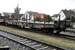 Flachwagen mit Rungen, 6-achsig; 31 80 486 4 126-6 RIV D-DB Samms in V�hringen am26.09.2022.