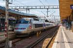 Der TGV Réseau 540 (TGV 28080) steht am 17 Juni 2013 im Bahnhof Luxemburg, dieser wurde 1993 gebaut.