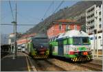 Moderne und klassische Doppelstockzug-Varianten in Como.