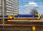 Die NS 186 119 (91 84 1186 119-1 NL-NS) erreicht am 31 M�rz 2018 mit einem IC (InterCity) den Bahnhof Amsterdam Centraal.