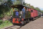 MBS-2 h�lt am 14 Oktober mit ein Pendelzug in Boekelo Zoutindustrie w�hrend die Herbstdampftage der MBS.