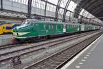 Museumstriebzug 766 steht am 4 November 2017 in Amsterdam Centraal anl�sslich der Offener Tur Tag bei das Bw Watergraafsmeer.