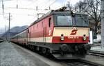 ÖBB 1044.117-8 in Bludenz im März 1989.