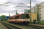 Mit der S-1 nach Lambrechtshausen verl�sst SLB-44 Salzburg-Itzling am 30 Mai 2004.