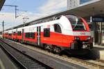 ÖBB 4746 005 steht am 10 Mai 2018 in Linz Hbf.