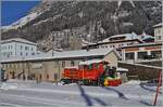 Die SBB FFS Xrotm 491 111 steht etwas verschneit im Bahnhof von Airolo.

21. Jan. 2025