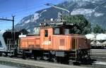 RhB Gem 2/4 Nr.211, ein Einzelstück in Chur im August 1990.