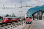 SBB: Bahnhof Aigle im August 1997.