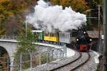 2025-10-26.BC Viaduc de la baye de Clarens
Locomotive � Vapeur G 2x 2/2 105  SEG  avec ces voitures
Bc4 22 MOB - As 2 RB - FZ 36 CEV