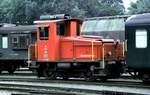 SBB Tm III Nr.903 Inbetriebnahme 1958; L�P 6,54 m; Gewicht 28 t; Leistung 200 PS, Vmax 30 km/h in Chur im August 1989.