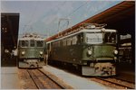 Die RhB Ge 4/4 I 601 und Ge 6/6 II 706 gem.