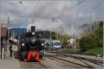 ...doch nachdem sich der Rauch und Dampf verzogen hat, zeigt sich die B-C G 2x 2/2 105 in voller Sch�nheit.