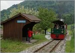 Die kleine G 2/2 Tramlok N° 4 erreicht Cornaux.