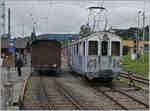 Der MOB BCFe 4/4 N� 11 beim Rangieren in Blonay.