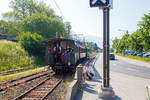 Die Lok muss nun ans andere Ende vom Zug, so wird der Wagenzug wieder etwas hochgedr�ckt.