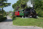2018-05-19, BC Chemin de Bouricloz.
locomotive à vapeur G 3/3 6 Bière Apples Morges
