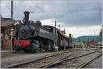  Internationales  bei der Blonay-Chamby Bahn: die pr�chtige CP E 164 Mallet konnte beim 50 j�hrigen B-C Jubil�um im Einsatz bewundert werden.