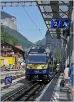 Der BOB ABDeh 8/8 325 erreicht sein Ziel Lauterbrunnen.

23. Juli 2024  