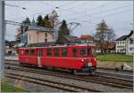 Hier nun eine farbige Variante des CJ  Arosabahn-Triebwagens  Bef 4/4 641 (ex ABe 4/4 ) in Le Noiremont.