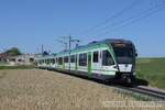 2020-07-07, LEB Echallens  Automotrice Stadler RBe 4/8 50  Canton de Vaud     © la photo vous intéresse merci de me contacter  photos-vietti-violi@ik.me