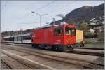 Der MOB HGem 2/2 2501 in Blonay bei einer Schulungs/Testfahrt.