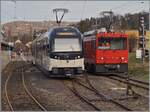 CEV ABeh 2/6 7508 und MOB HGem 2/2 2501 (ex CEV MVR) in Blonay.