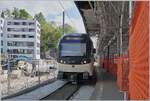 Ein Blick von der Baustelle des CEV MVR Bahnhofs von Vevey mit dem hier wendenden CEV MVR ABeh 2/6 7503. 

16. April 2026