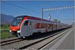 Nun werden sie wohl bald im Planbetrieb zu sehen sein die ersten neuen EVO RA Triebzüge, hier noch bei einer Testfahrt in Bex zu sehen: der neue RegionAlps RABe 533 703.