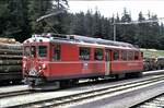 RhB ABe 4/4 Nr.48 in Pontresina im August 1989.