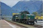 100 Jahre Krokodil: Die beiden grünen Krokodile, die SBB Historic Ce 6/8 III 14305 (91 85 4601 305-6) und die bei der SOB eingestellte Be 6/8 III 13302 (91 85 4601 302-3) haben das Depot verlasen