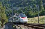 Gerade noch erwischt: der SBB RABe 503 018 in der hübschen Dreiländer Lackierung als Leermaterialzug in der Nähe des Château de Chillon auf dem Weg nach Lausanne. 

16. Juni 2023