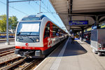   Direkt nach unserer Ankunft von Basel in Interlaken Ost hei�t es Umsteigen in den zb IR nach Luzern, welcher uns nach Brienz bringt....