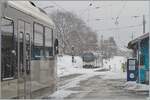 Bevor ich einsteige und zur Arbeit fahre noch einen letzten Blick auf die winterliche Ambiente in Blonay.