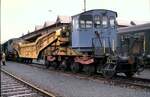 SBB Betriebswerkstatt Z�rich, Tag der offenen T�r am 25.10.1980. -  Tragschnabel, Schwertransporter
