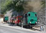 Die kohlegefeuerte BRB H 2/3 N° 5 wartet auf Fahrgäste für dein Dampftag Brienz Extrazug nach Geldried.