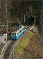 Da alle f�nf Beh 4/8 schon im voll Einsatz standen musste der Beh 2/4 204 dank dem Vorweihn�chtlichen Ansturm auf seine Sonntagsruhe verzichten als Verst�rkungszug zum 3367 auf den Rochers de Naye