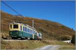 BDeh 4/4 115 mit einem Dienstzug kurz vor der Kleinen Scheidegg.