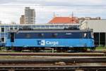Am grauen 16 September 2017 steht CD cargo 123 018 in Praha-Liben.