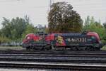 An ganz verregneten 16 September 2024 steht GySEV 470 503 noch immer in Lohengrin/Wagner Farben in Sopron.
